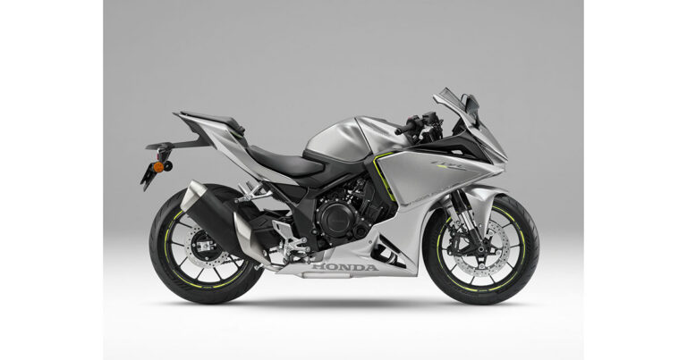 ホンダの新型バイク「CBR400R FOUR E-Clutch」の全体像。