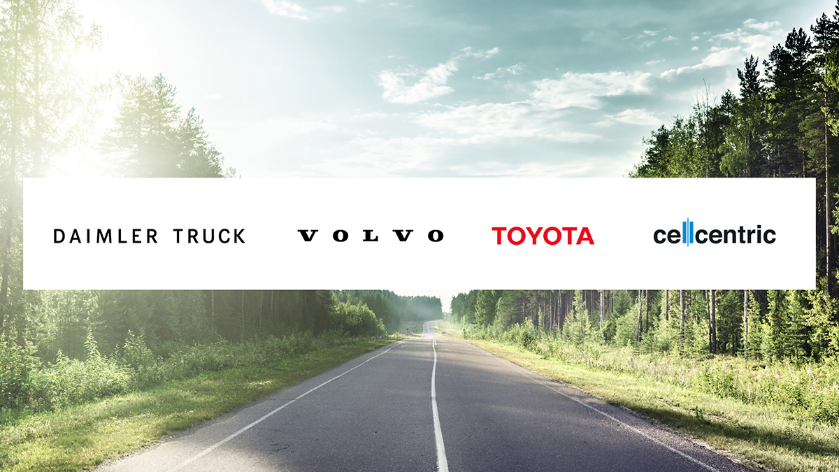 トヨタ自動車、ボルボグループ、ダイムラートラックAGによる合弁会社セルセントリックへの出資に関するプレスリリースの引用画像。