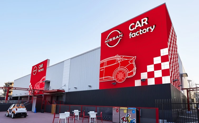 日産自動車とよみうりランドの「CAR factory」のパートナーシップに関するプレスリリースの引用画像。