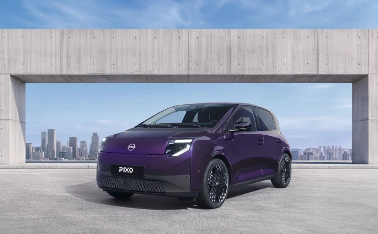 日産が発表した欧州向け新型小型EV「ピクソ」の車両外観。