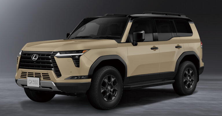 レクサスGXの新型モデル「OVERTRAIL+」の車両外観。